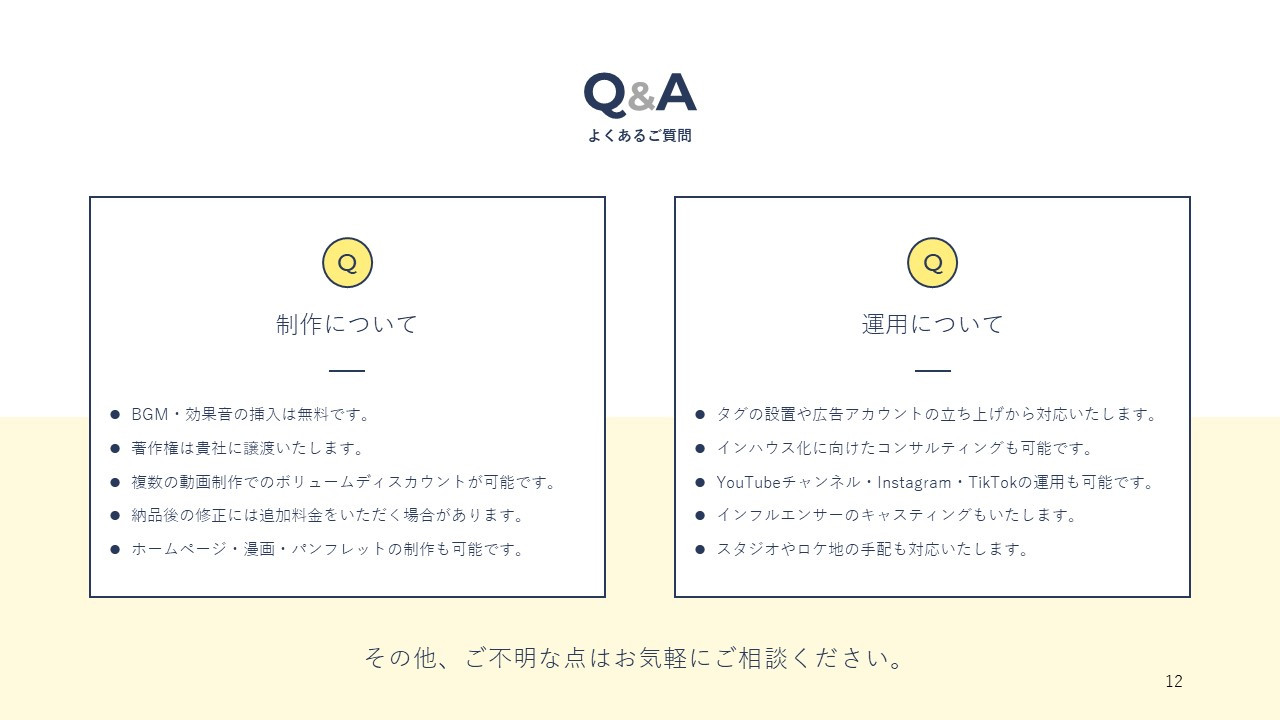 アルファノート株式会社 - 動画制作＆広告運用代行サービス『ムビサク』紹介資料 - {(11 + 1)}ページ目
