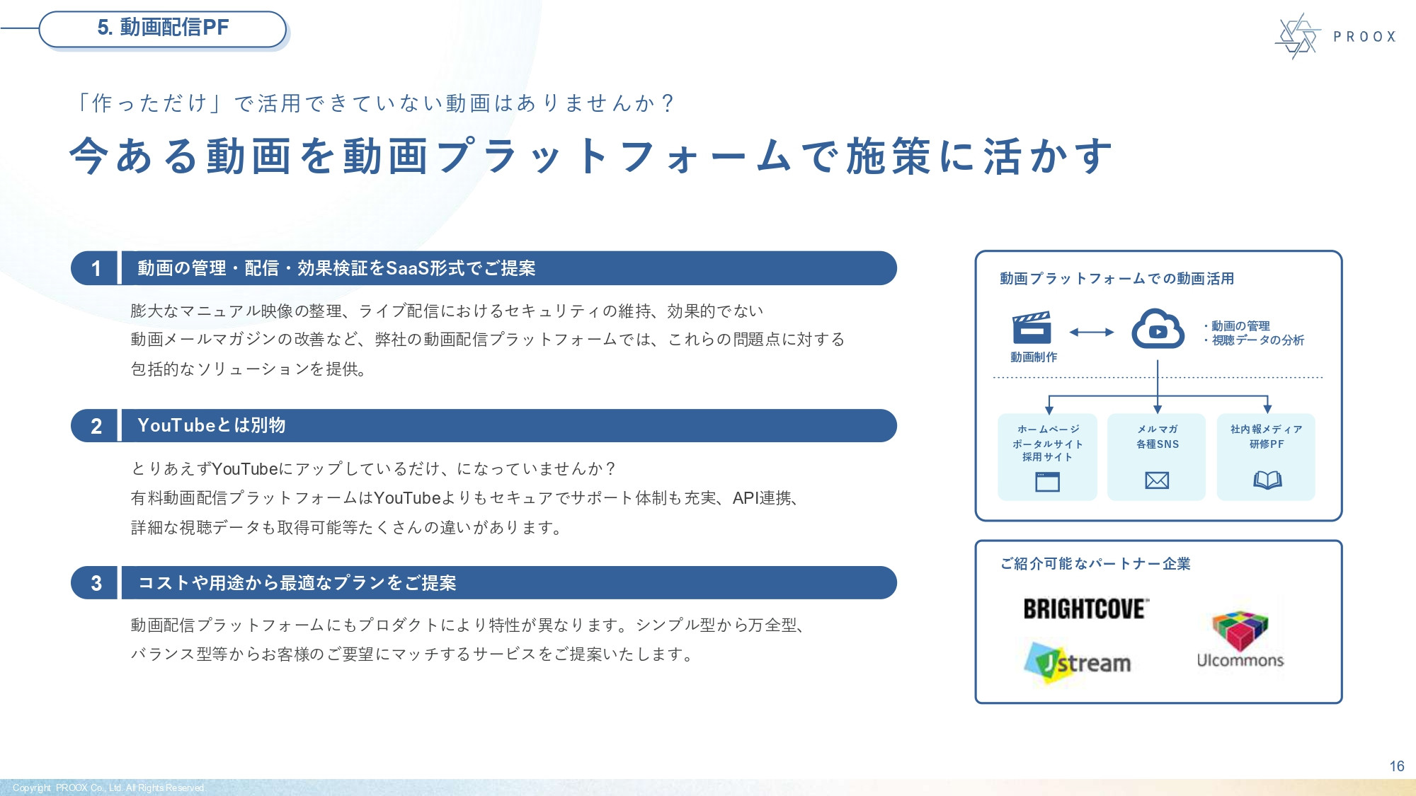 株式会社プルークス - 会社紹介資料 - {(16 + 1)}ページ目