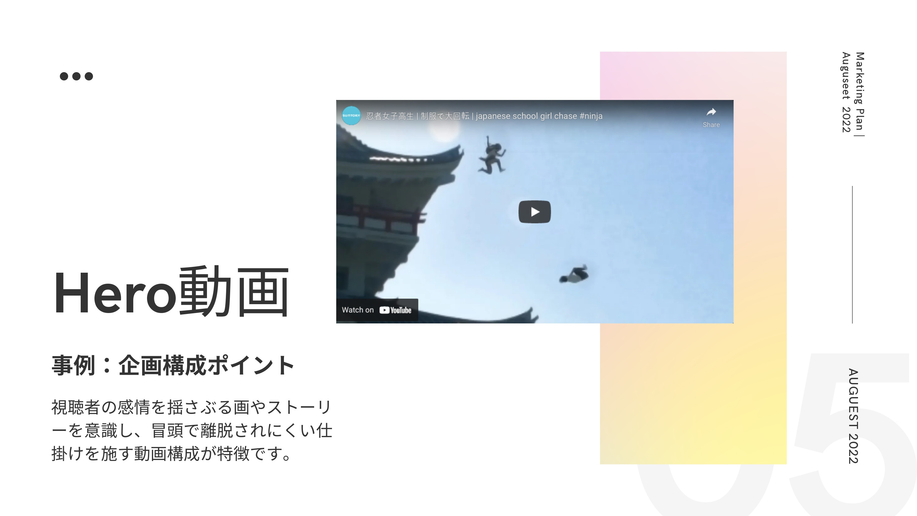 株式会社hati - 動画マーケティング戦略 - {(5 + 1)}ページ目