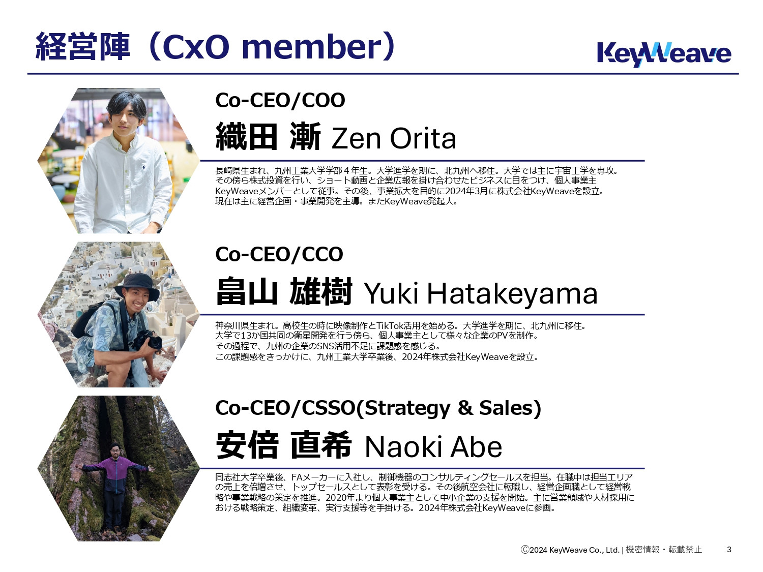 株式会社KeyWeave - 会社案内 - {(2 + 1)}ページ目