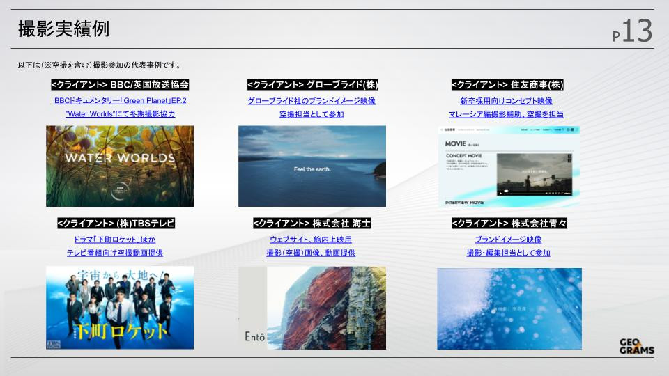 ジオグラムス株式会社 - ジオグラムス会社紹介資料 - {(14 + 1)}ページ目