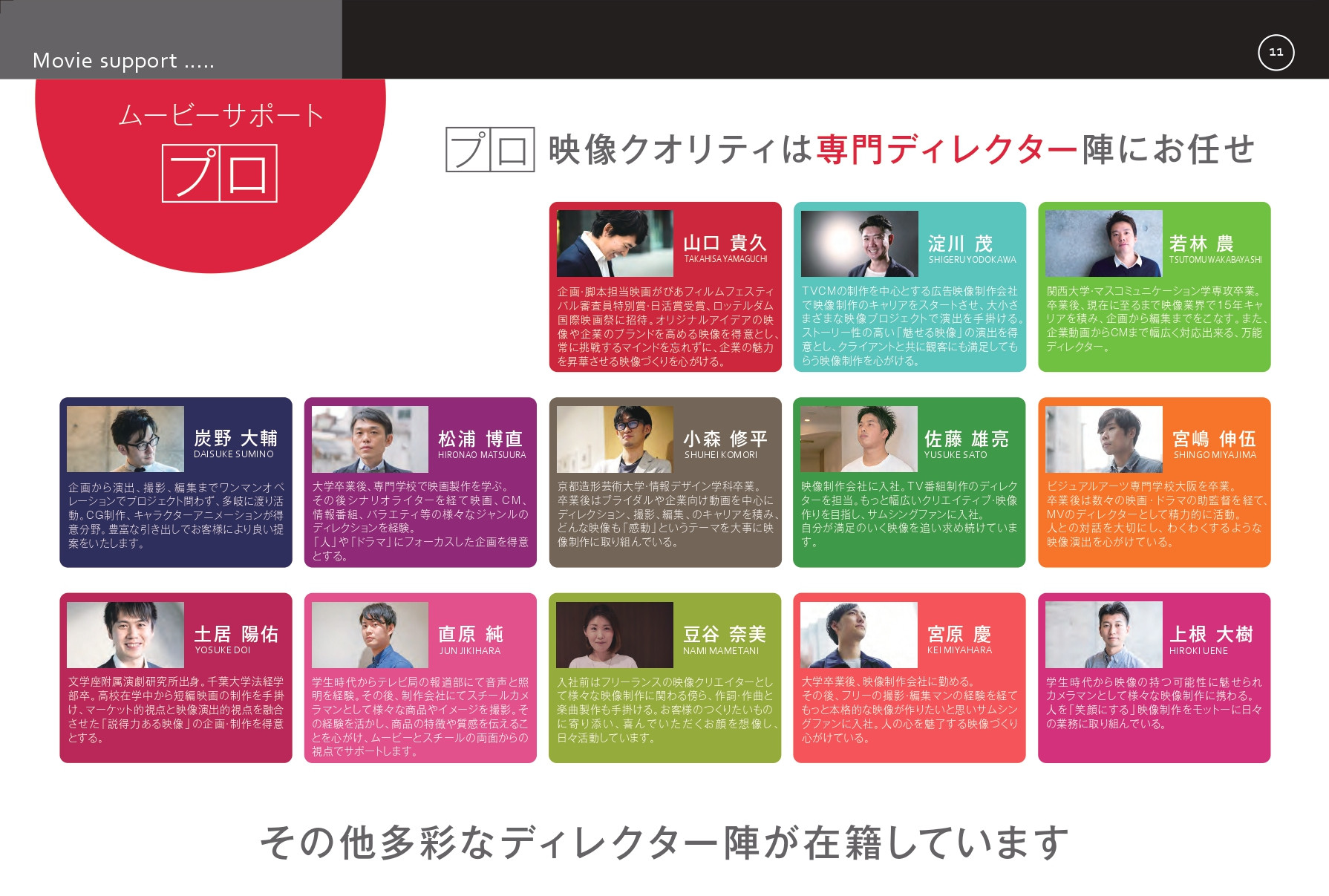 株式会社サムシングファン大阪 - サムシングファン会社案内 - {(11 + 1)}ページ目