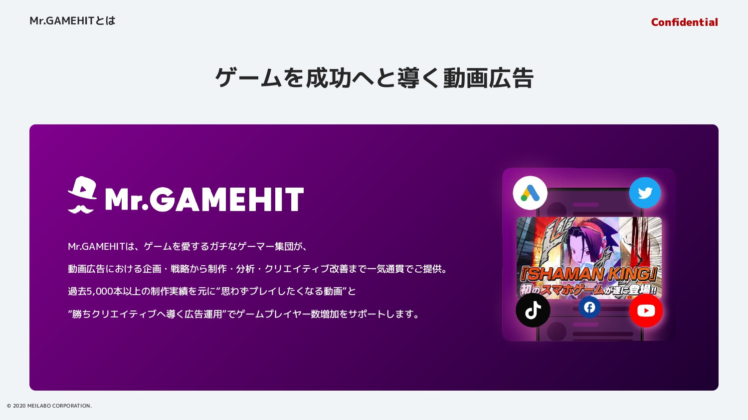 Mr.GAMEHIT（株式会社メイラボ） - Mr.GAMEHIT概要資料 - {(4 + 1)}ページ目