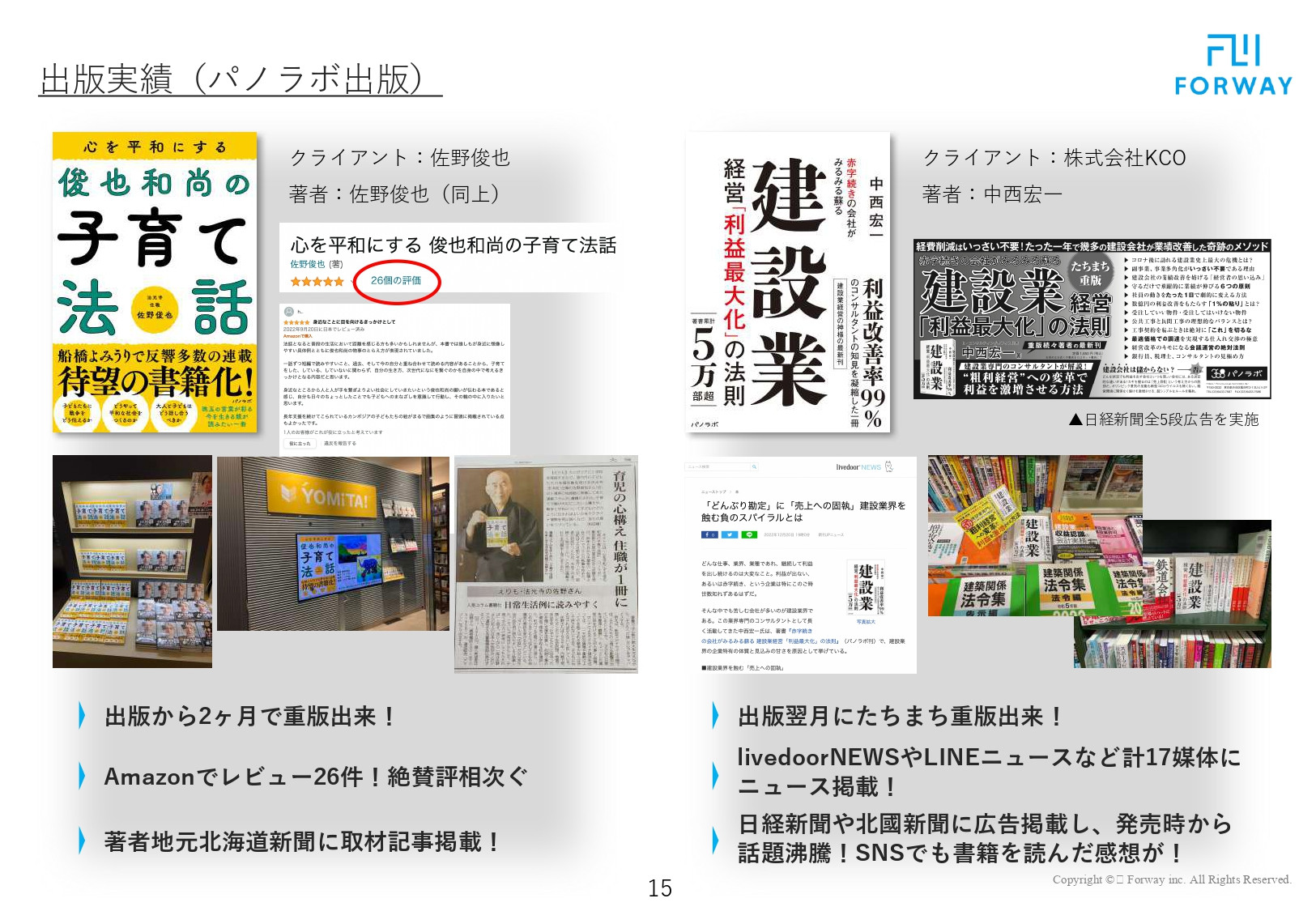 株式会社フォーウェイ - 会社概要資料（サービス資料） - {(14 + 1)}ページ目