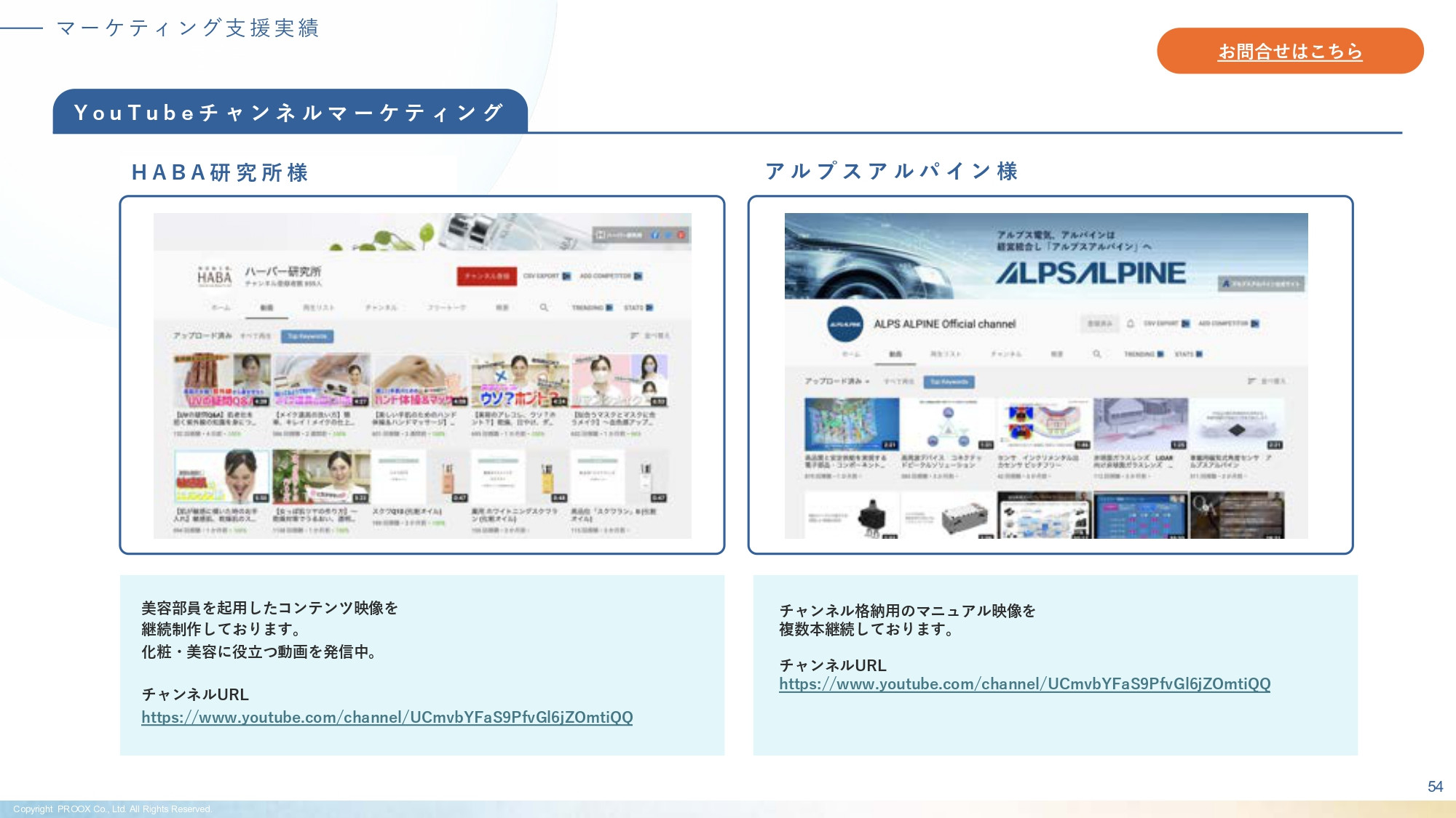 株式会社プルークス - 会社・サービス紹介資料 - {(54 + 1)}ページ目