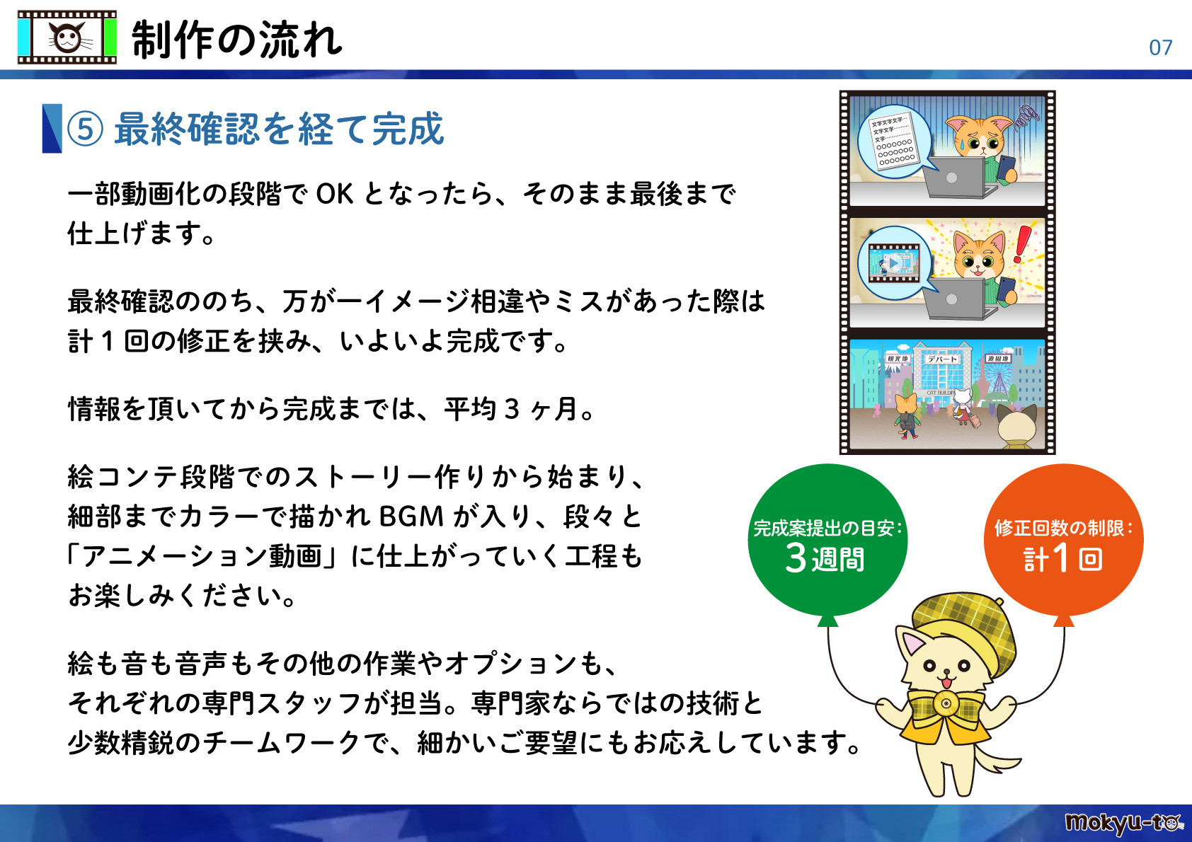 モキュート株式会社 - アニメーション動画制作をご検討の企業様へ - {(6 + 1)}ページ目