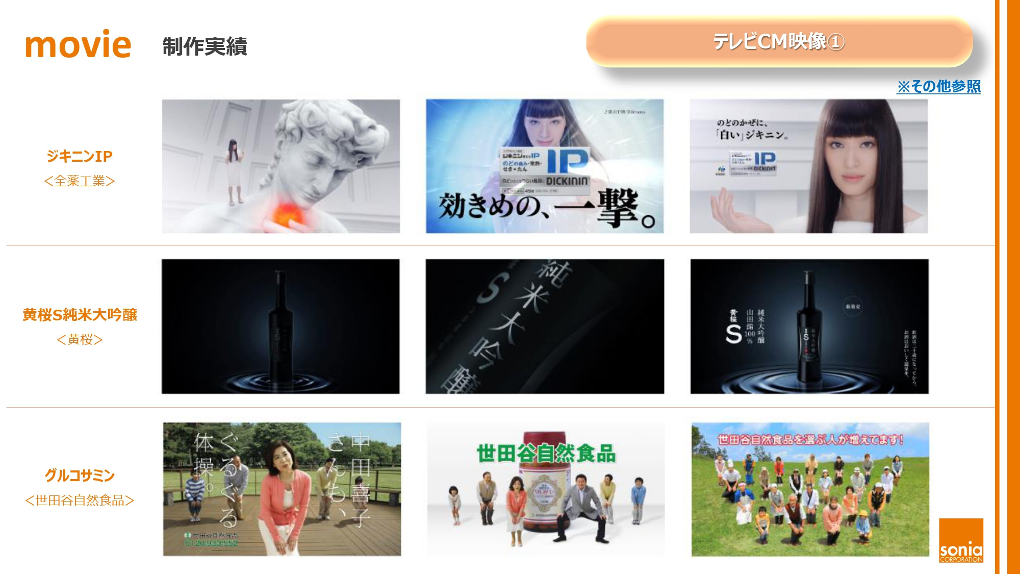 株式会社ソニア - 映像事業紹介 - {(4 + 1)}ページ目