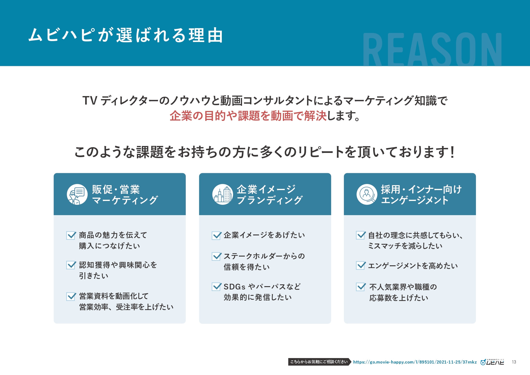 ムビハピ（株式会社アジアピクチャーズエンタテインメント） - ムビハピサービス紹介資料 - {(12 + 1)}ページ目