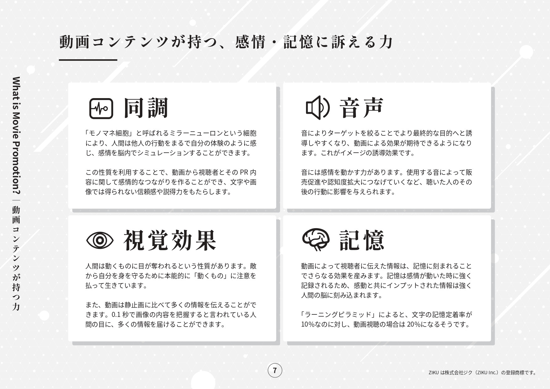 株式会社ジク - 会社案内 - {(6 + 1)}ページ目