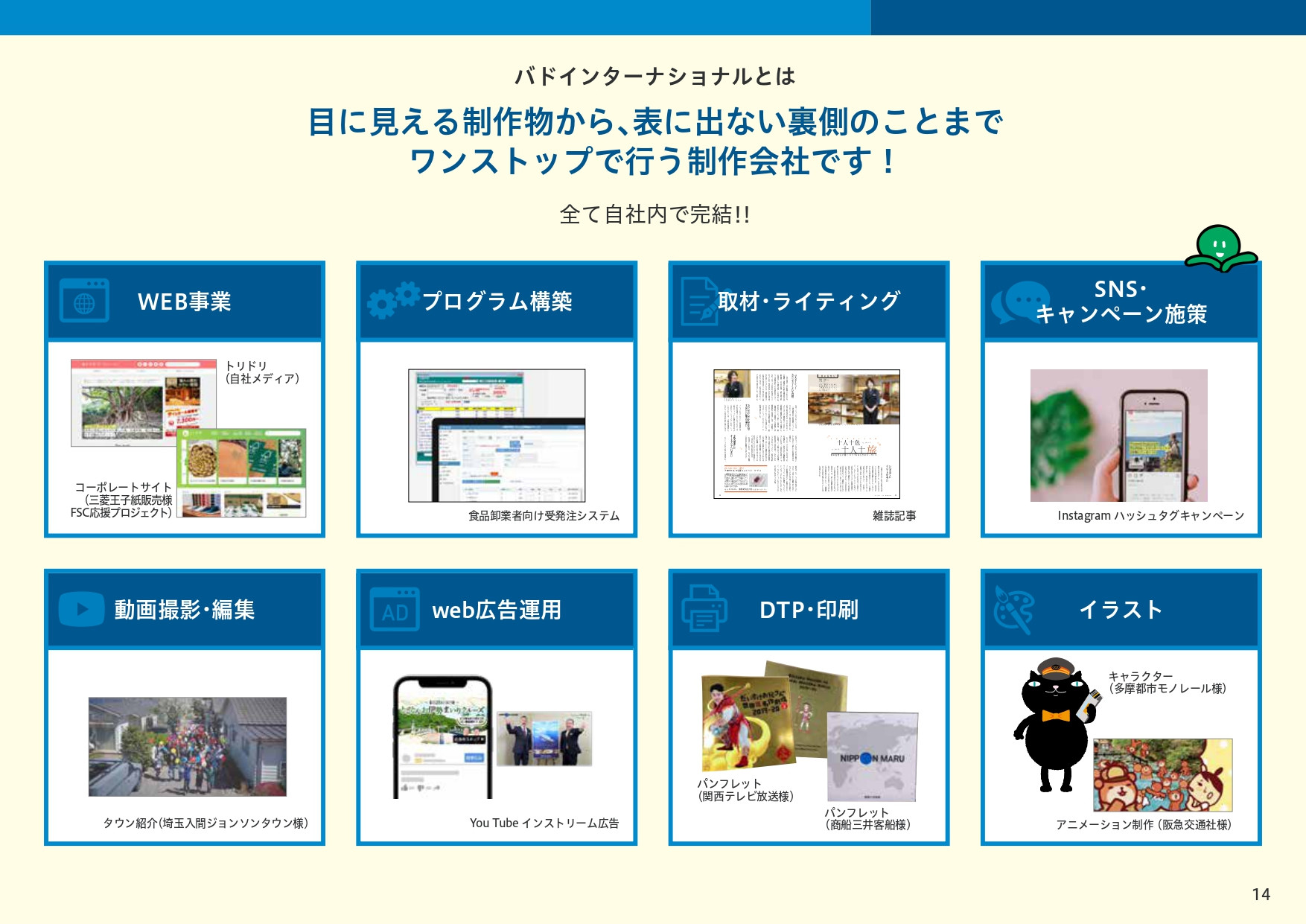株式会社バドインターナショナル - 事業紹介・サービス紹介 - {(13 + 1)}ページ目