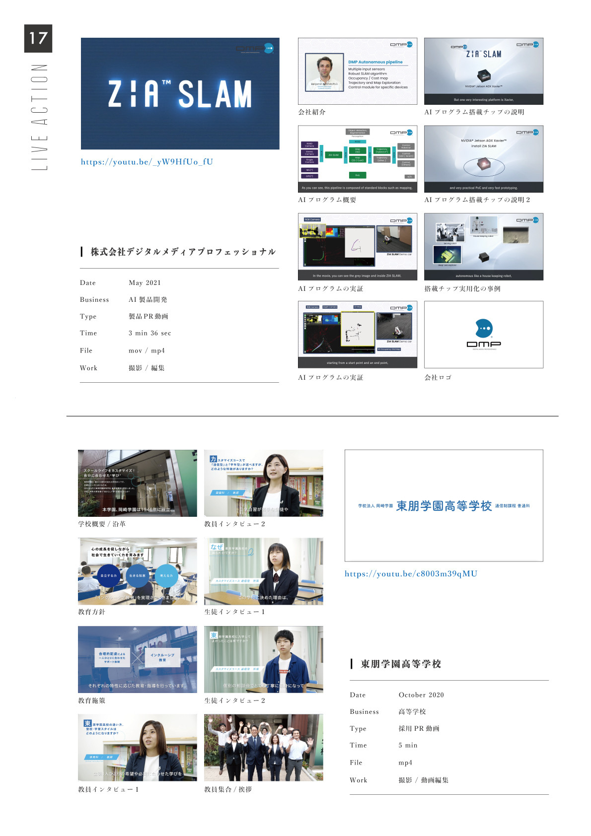 CREED BANK株式会社 - 動画実績 - {(2 + 1)}ページ目