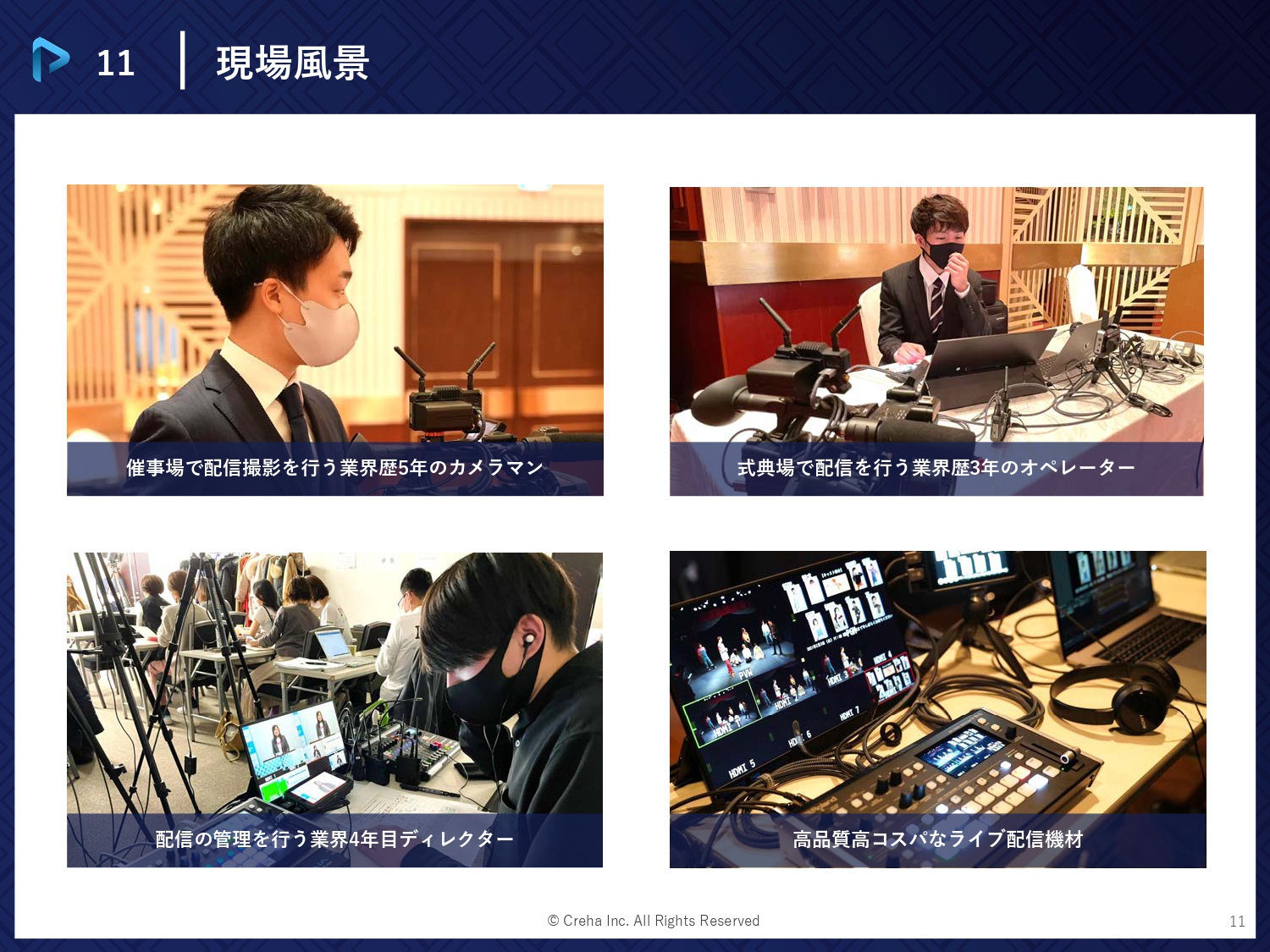 株式会社Creha - ライブ配信サービス - {(10 + 1)}ページ目