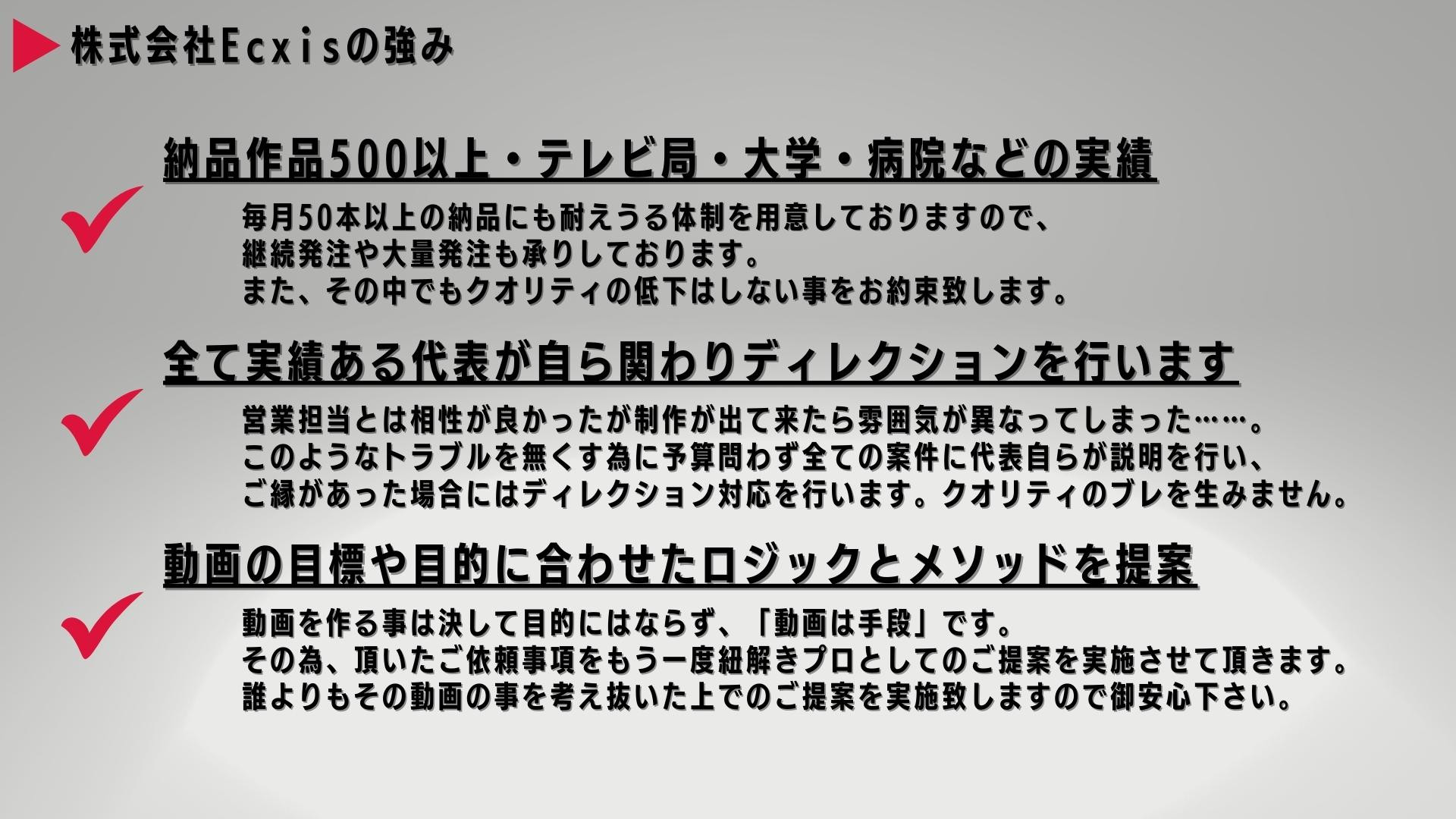 株式会社Ecxis - 株式会社Ecxis 会社紹介 - {(3 + 1)}ページ目