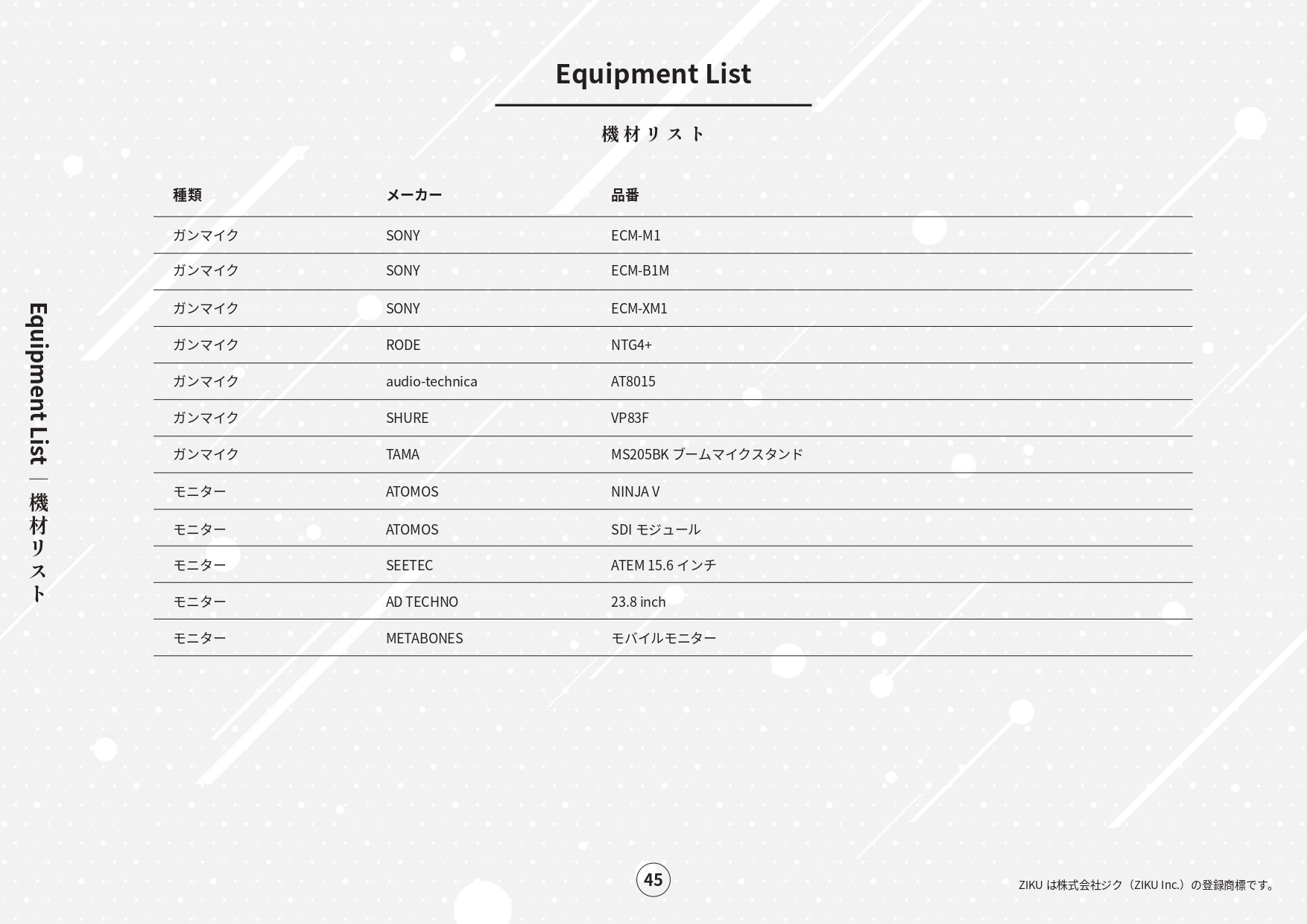 株式会社ジク - 会社案内 - {(44 + 1)}ページ目