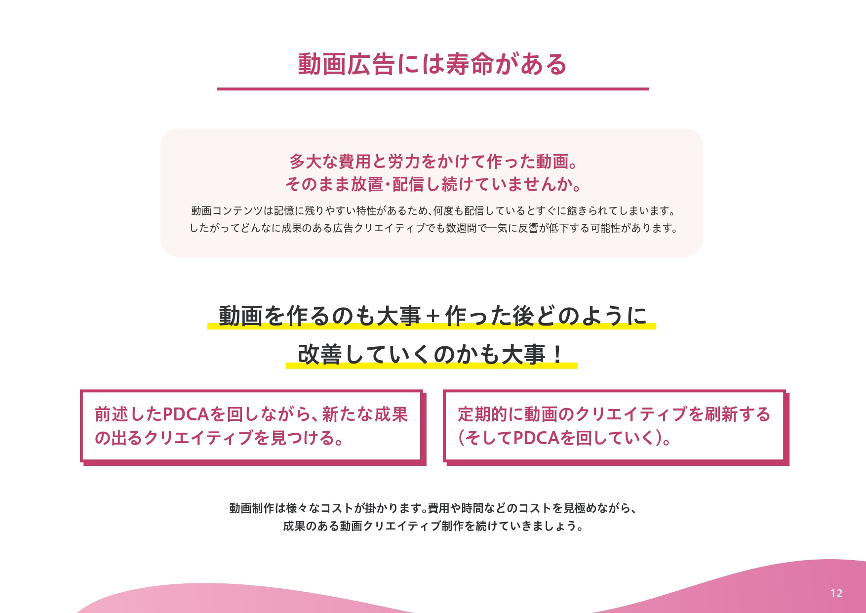 株式会社バドインターナショナル - 見てもらえるSNS動画広告のポイント - {(11 + 1)}ページ目