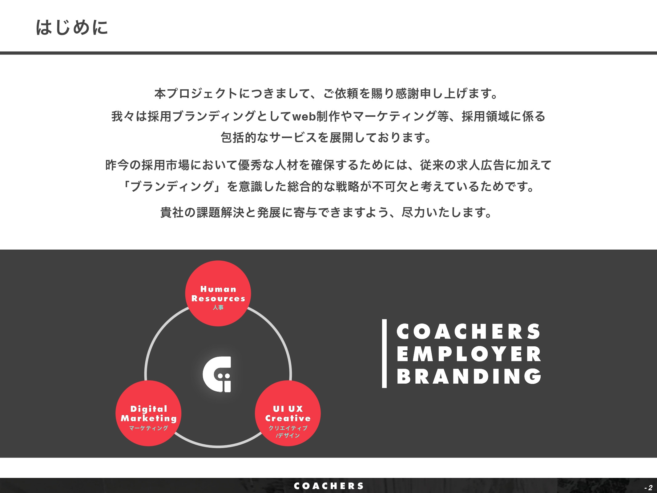 株式会社Coachers - OMR紹介資料 - {(1 + 1)}ページ目