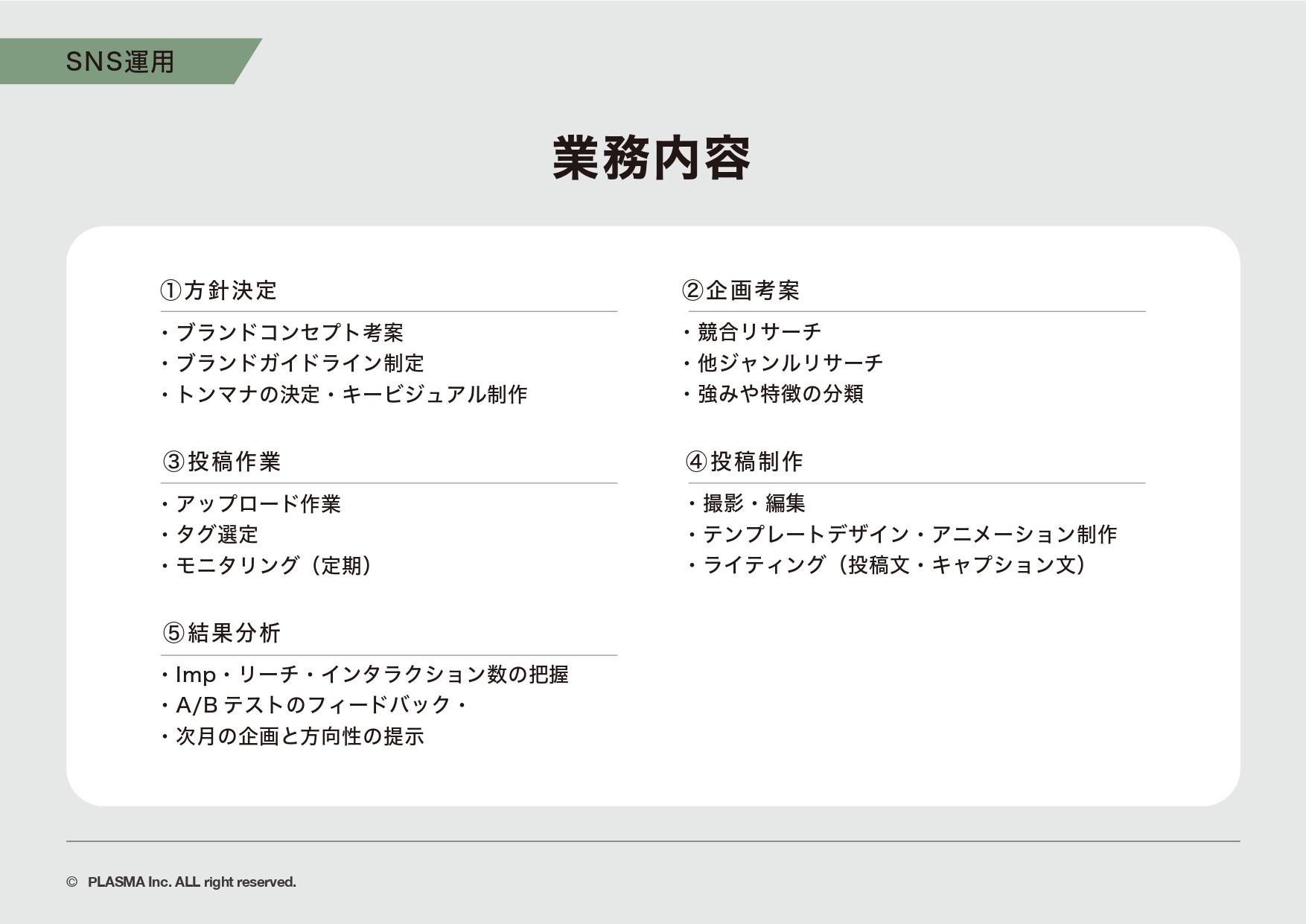 PLASMA株式会社 - 実績集 - {(16 + 1)}ページ目