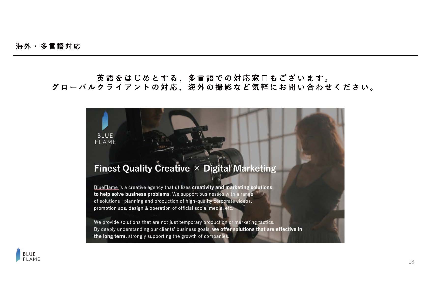 BlueFlame株式会社 - 会社案内 - {(17 + 1)}ページ目