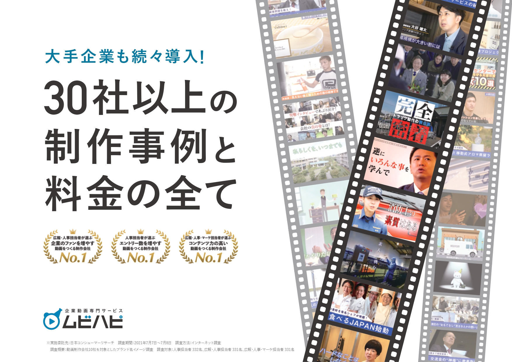 ムビハピ（株式会社アジアピクチャーズエンタテインメント） - ムビハピサービス紹介資料 - {(0 + 1)}ページ目