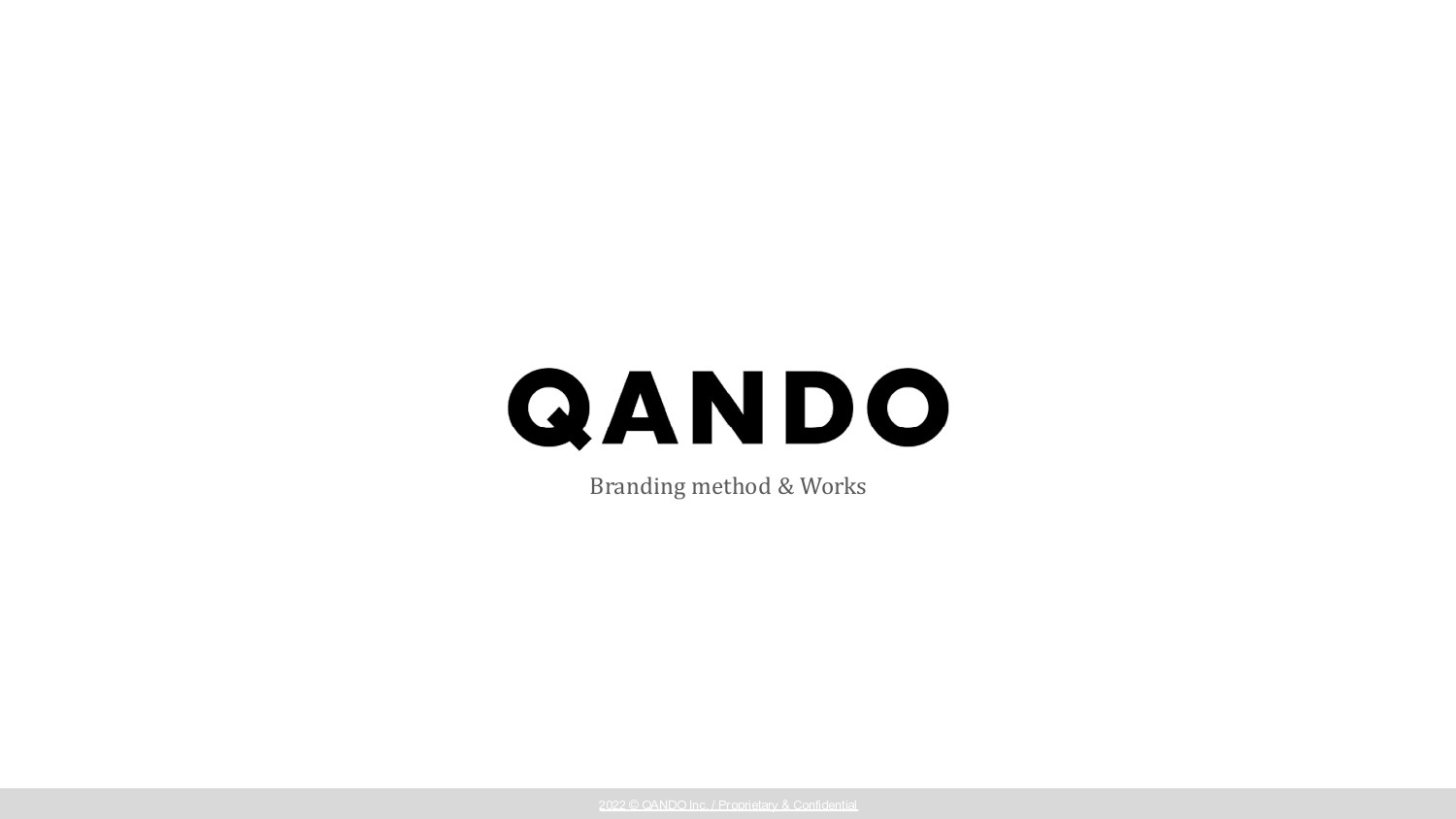 株式会社QANDO - 会社紹介&実績紹介資料 - {(0 + 1)}ページ目
