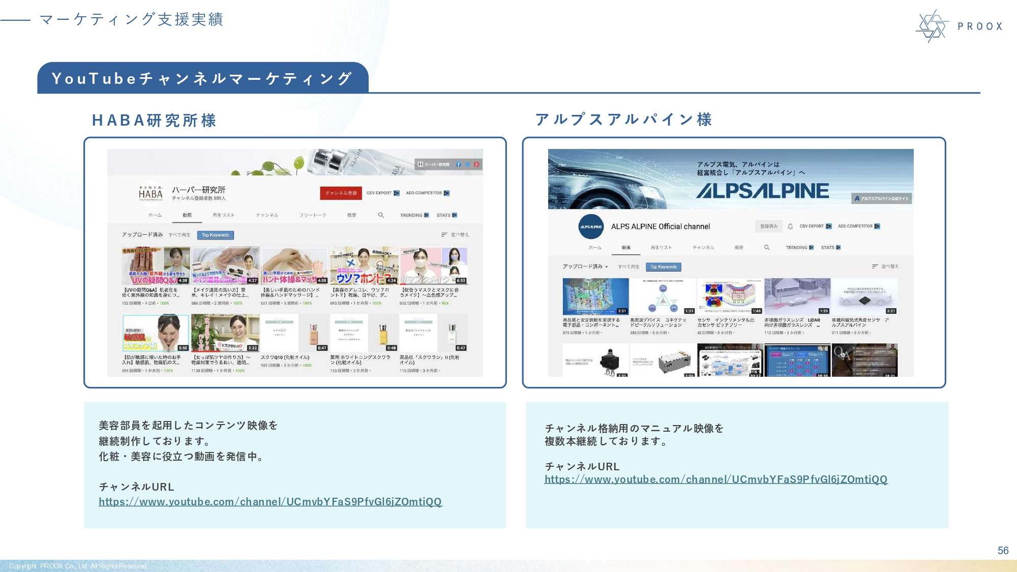 株式会社プルークス - 会社紹介資料 - {(56 + 1)}ページ目