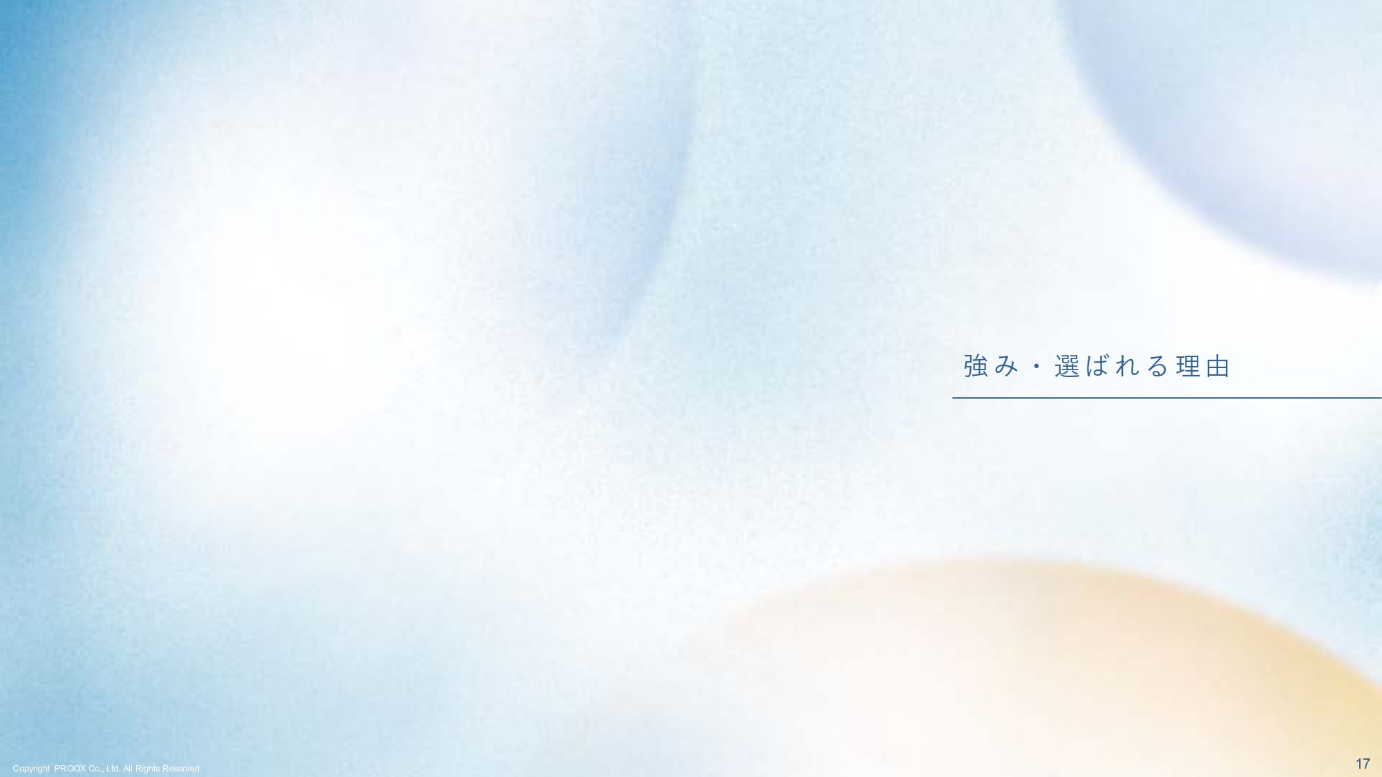 株式会社プルークス - 会社・サービス紹介資料 - {(17 + 1)}ページ目