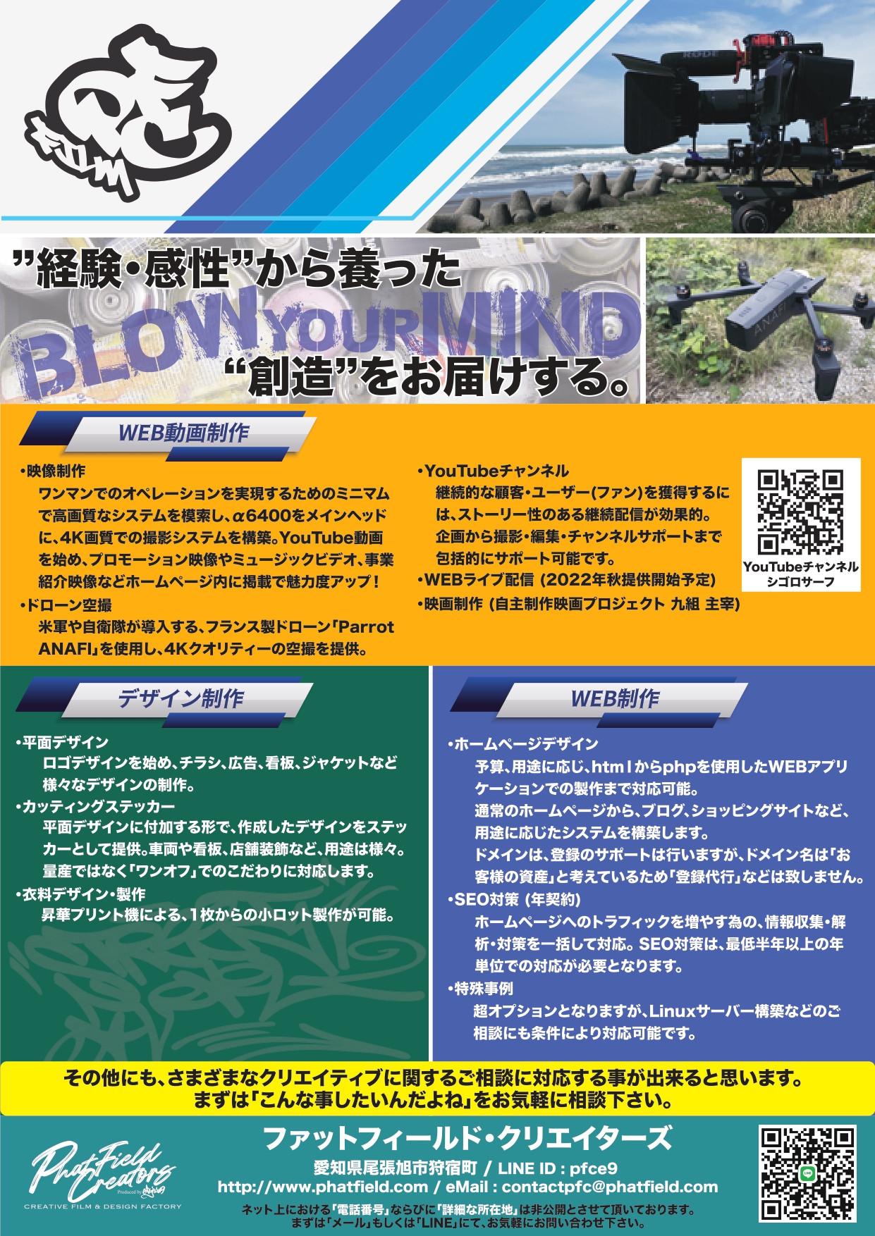 Phat Field Creators - 会社案内 - {(2 + 1)}ページ目