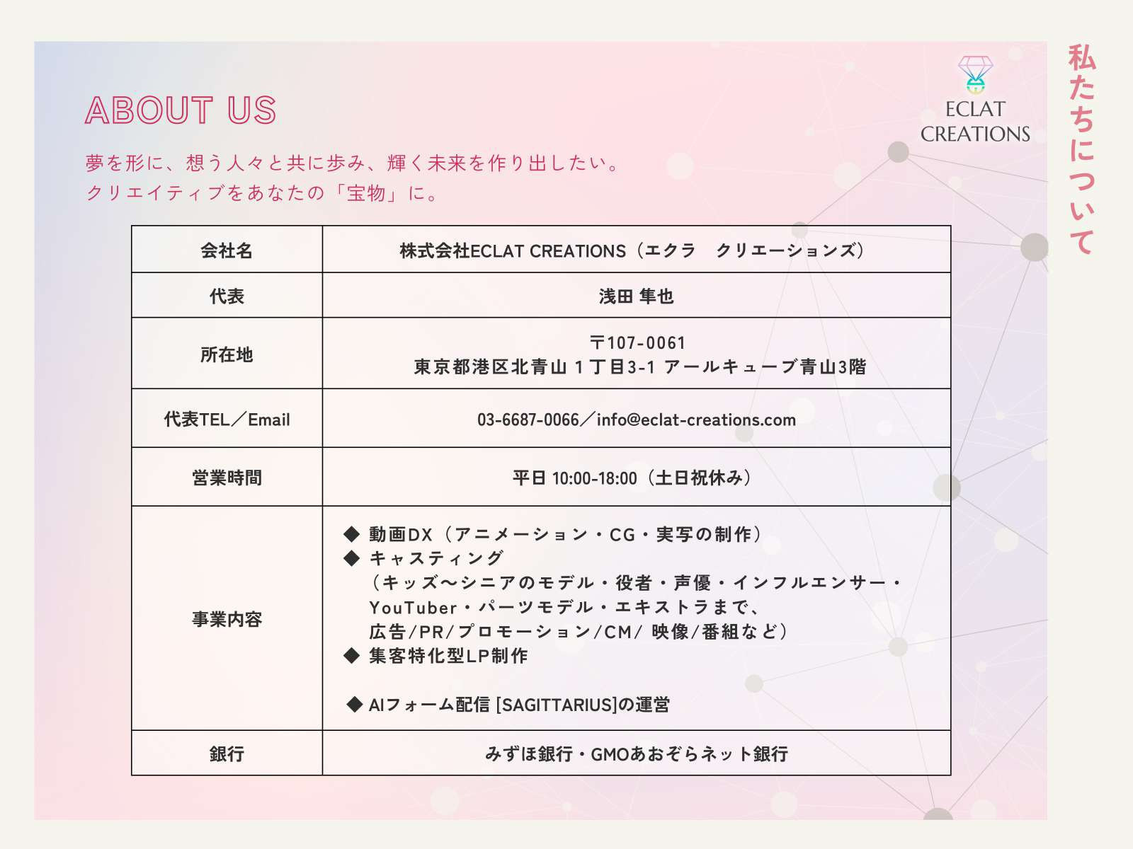 株式会社ECLAT CREATIONS - サービス資料 - {(1 + 1)}ページ目